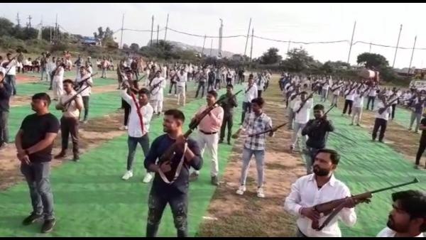 हनुमान मंदिर पर आयोजित किया गया था कार्यक्रम