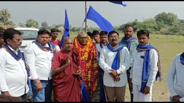 बिलौआ में होना था गौशाला के लिए भूमि पूजन