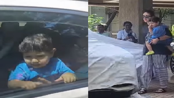 करीना ने जेह को गोद में लेकर दिखाई नई गाड़ी