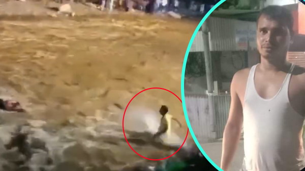 मूर्ति विसर्जन के दौरान आ गई थी बाढ़