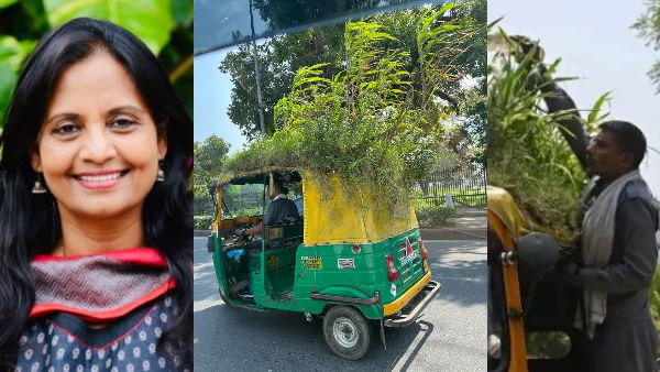 मिनी गार्डन वाले ऑटो की तस्‍वीरें वायरल