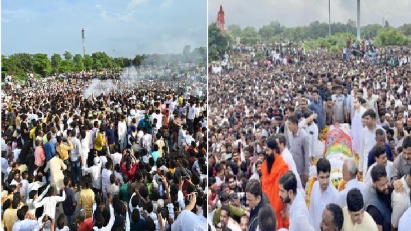अंतिम यात्रा में शामिल हुए थे दिग्गज नेता 