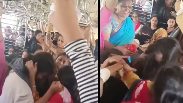 तीन महिला यात्रियों के बीच हुआ जमकर बाल खींचकर झगड़ा तीन महिला यात्रियों के बीच हुआ जमकर बाल खींचकर झगड़ा