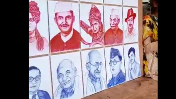 गांधी से लेकर पटेल तक के बनाए चित्र