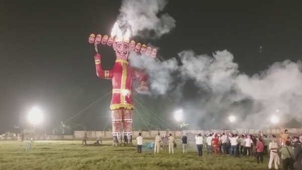 61 फीट ऊंचा रावण, 55 फीट मेघनाथ कुंभकर्ण 