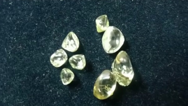 सभी हीरे उज्जवल क्वालिटी के जमा कराए गए हैं