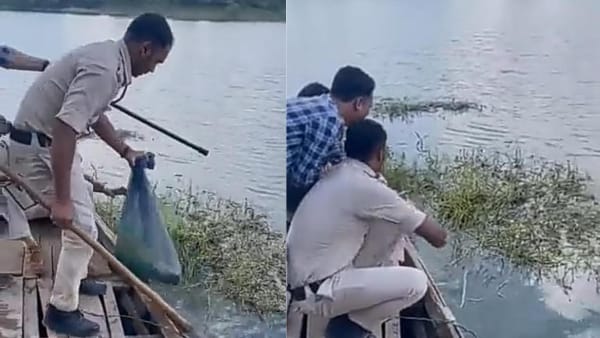 नदी के अंदर छिपा रखी शराब