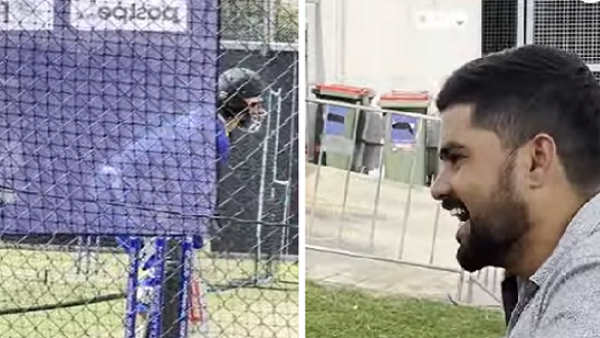 रिजवान को गेंदबाजी करना चाहता था भारतीय फैन रिजवान को गेंदबाजी करना चाहता था भारतीय फैन