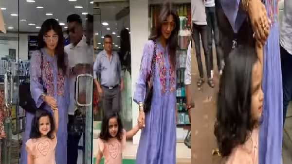पैपराजी को देख समीशा ने दिए क्यूट पोज