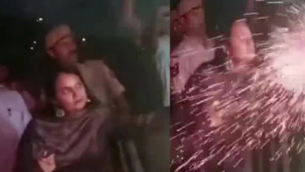 पटाखे में आग लगाते ही मुंह की ओर आती हैं चिंगारियां