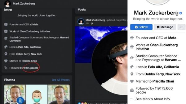 मार्क जुकरबर्ग के 99फीसदी फॉलोअर्स घटे मार्क जुकरबर्ग के 99फीसदी फॉलोअर्स घटे