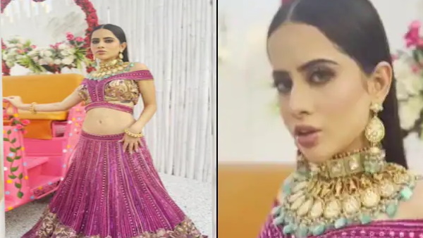 उर्फी जावेद का लहंगा और चोली में दिखा ग्लैमरस अंदाज 