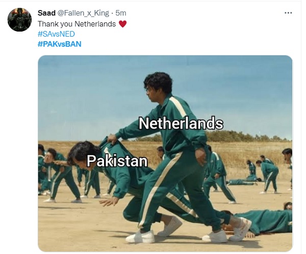 नीदरलैंड को मुबारकबाद