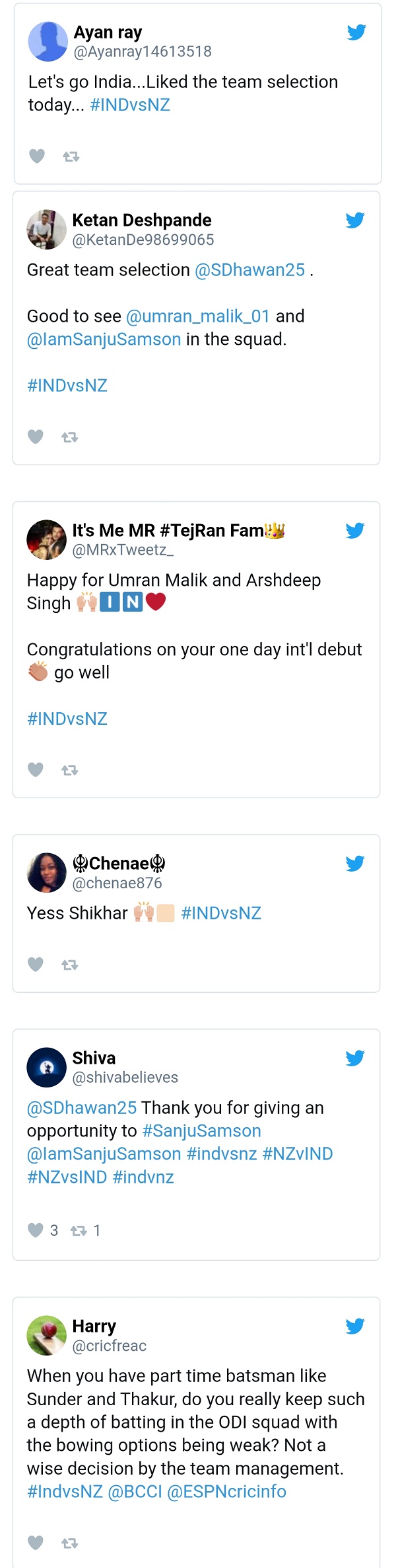 कुछ यूजर टीम के सिलेक्शन से अभी भी खुश नहीं