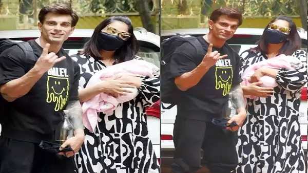 अस्पताल से बेटी को लेकर घर लौटीं बिपाशा बसु