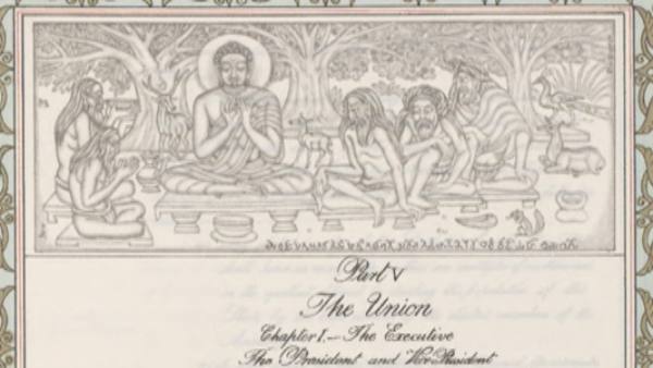 who was Nandalal Bose master of Paintings the Indian Constitution