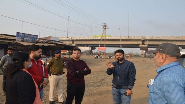 स्मार्ट सिटी फेस टू प्रोजेक्ट का निरीक्षण 