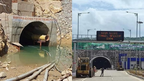 2 सुरंग नहर के लिए बनाई गई 2 सुरंग नहर के लिए बनाई गई