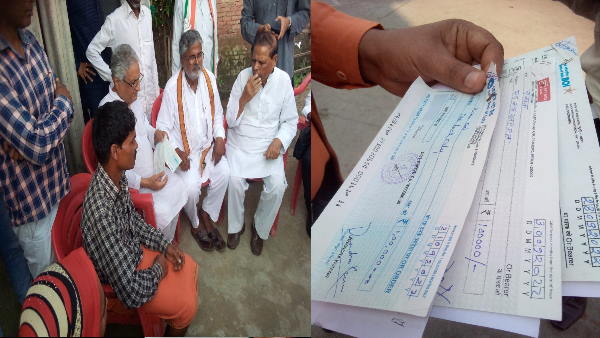 Check bounced for assistance received from Congress in Nighasan rape murder victims family complains to police