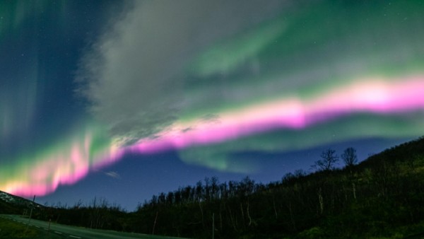 आसमान हुआ गुलाबी