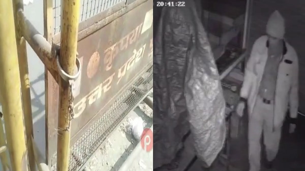 पुलिस करे चोरी, हथकड़ी पहने बैरिकेडिंग