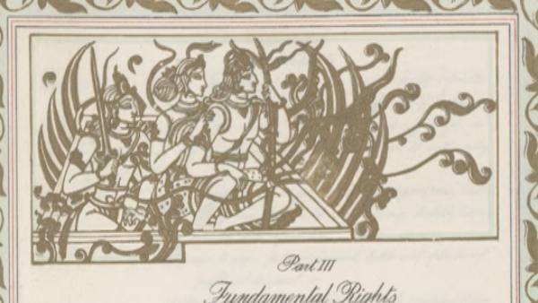 who was Nandalal Bose master of Paintings the Indian Constitution