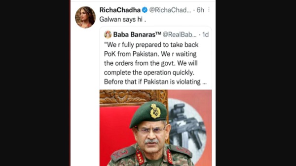 'ऋचा चड्ढा ने देश की सेना का मजाक उड़ाया है...' 