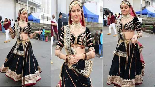 देसी घाघरा चोली में नजर आईं रुबीना दिलैक