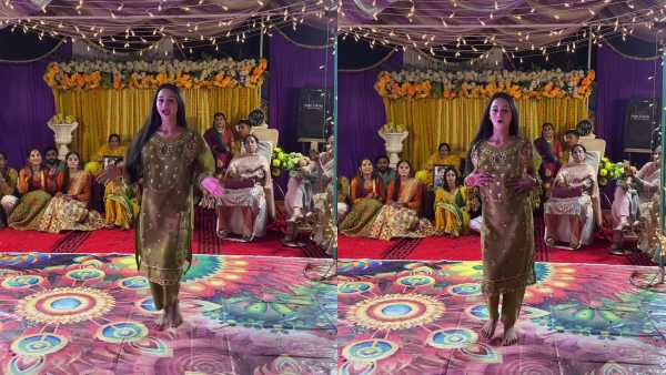 सलवार सूट पहने युवती का डांस