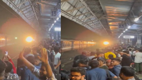 ट्रेन के पहुंचते ही झुक-झुक कर किया स्‍वागत 