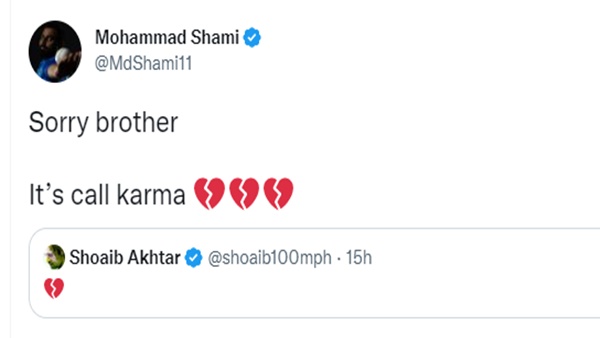 शमी ने अख्तर के टूटे दिल पर छिड़का नमक