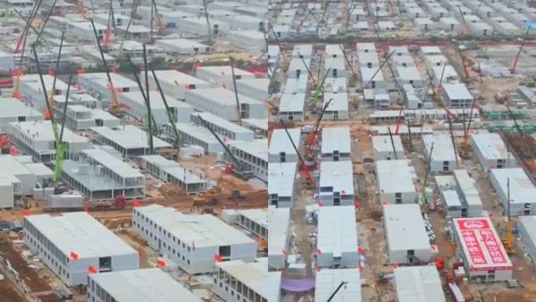 विशालकाय क्वारंटाइन सेंटर्स का निर्माण