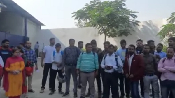 परीक्षा केंद्र पर उम्मीदवारों ने जमकर किया हंगामा