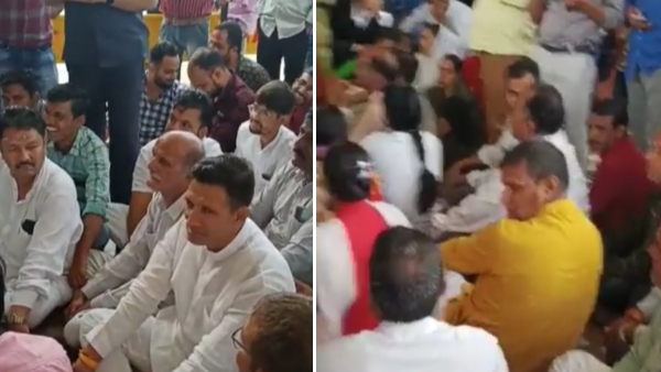कांग्रेस पार्टी के नेताओं ने प्रशासन की कार्यप्रणाली के खिलाफ विरोध दर्ज करवाया