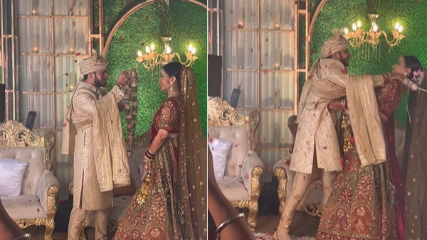 दुल्हन ने दिखाई अपनी फ्लेक्सिबिलिटी