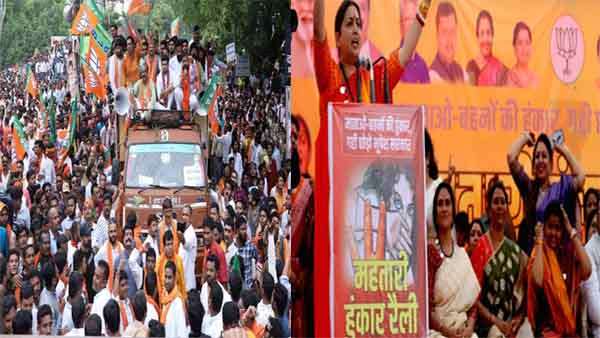 इस साल भाजपा ने किए दो बड़े प्रदर्शन