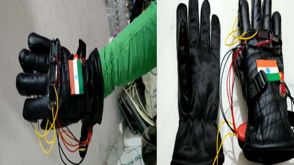 india China fight shock of 10 thousand volts teacher of Varanasi invented smart glove Indian Army 
