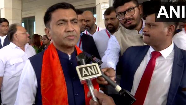 गांधी नगर पहुंचे प्रमोद सावंत