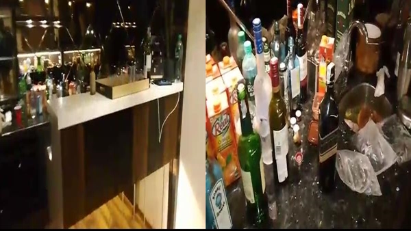 रात भर छलकाए जा रहे थे जाम 