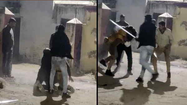 जेल में पुलिसकर्मियों की मारपीट का वीडियो वायरल जेल में पुलिसकर्मियों की मारपीट का वीडियो वायरल