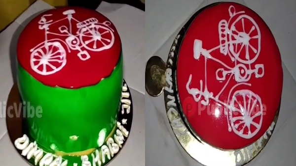 Mainpuri By-election: Cashier cut the cake by writing Dimple Bhabhi Jeetengi, asked Akhilesh for a victory gift