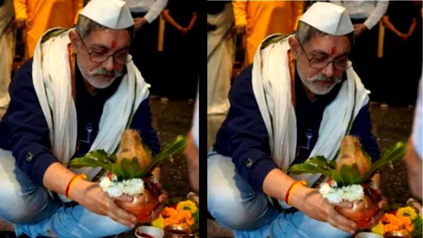 सिर पे टोपी पहने करने लगे पूजा