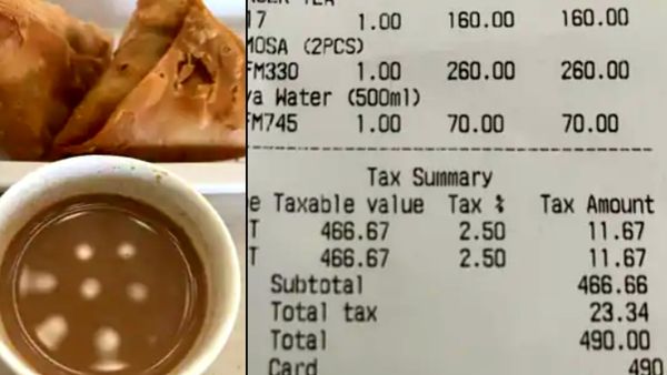 Journalist share tea samosa bill Journalist share tea samosa bill