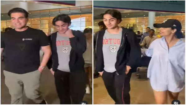 मलाइका अरोड़ा ने बेटे को लगाया गले