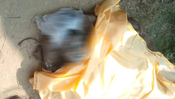 सोमवार को हाईवे किनारे मिली थी लाश