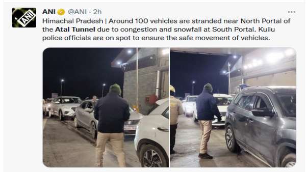 100 गाड़ियों की कतार, टक्कर से बचने की जद्दोजहद