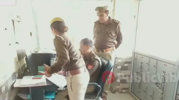 Baghpat Police station love suspended saying I love you old Inspector propose female constable