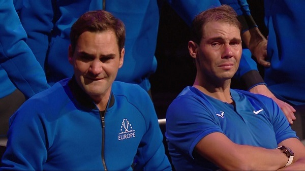 फेडरर जाते-जाते टूट गए और नडाल भी रो पड़े