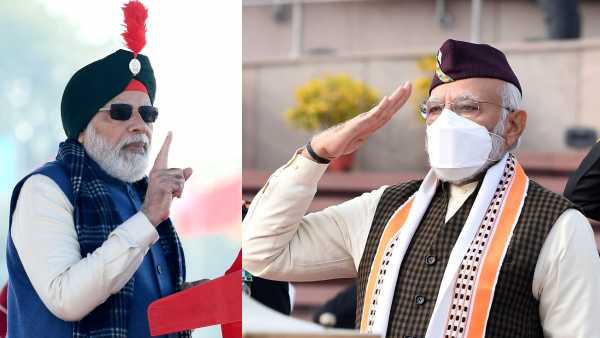 जनवरी में पीएम मोदी की पोशाक