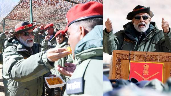 दीवाली में 'सैनिक नरेंद्र मोदी'